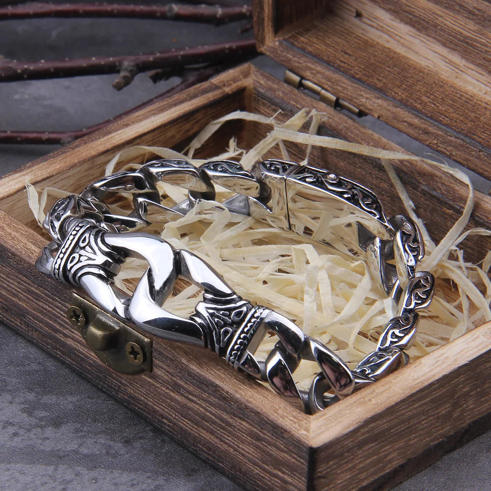 Storm-Forged Heritage - Stainless Steel Cuban Chain