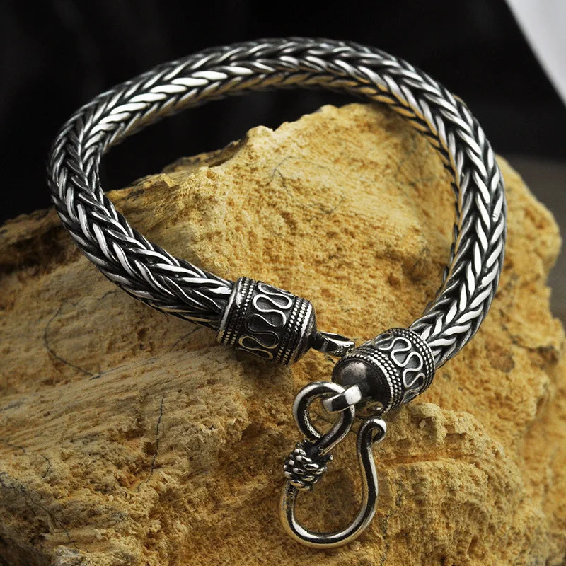 Woven Sterling Silver Nordic Bracelet