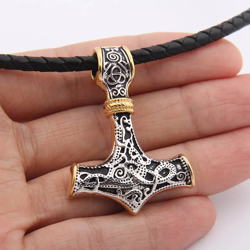 Mjölnir's Ascendant - Sterling Silver Thor’s Hammer Pendant