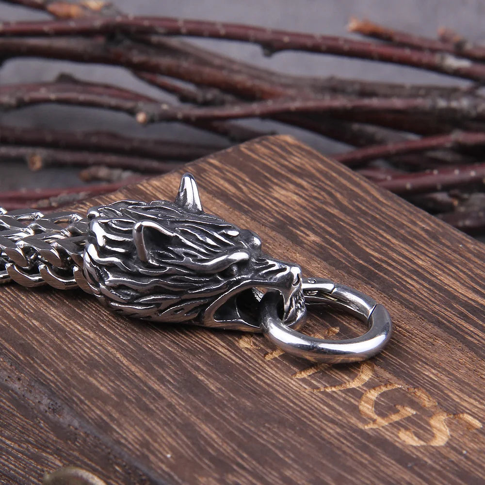 Fenrir’s Unbound – 100% Recycled Stainless Steel Men’s Bracelet
