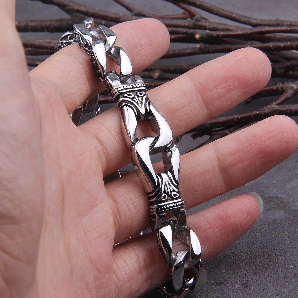 Storm-Forged Heritage - Stainless Steel Cuban Chain