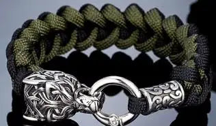 Fenrirs' Light - Woven Corded Viking Bracelet