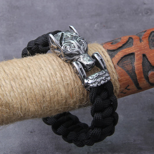 Fenrirs' Light - Woven Corded Viking Bracelet