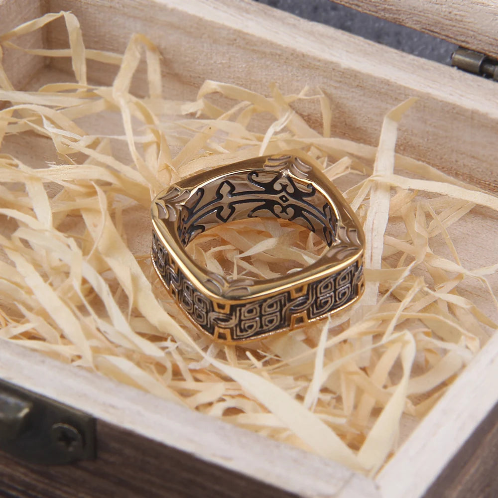 High One’s Wisdom - Viking Rune Ring