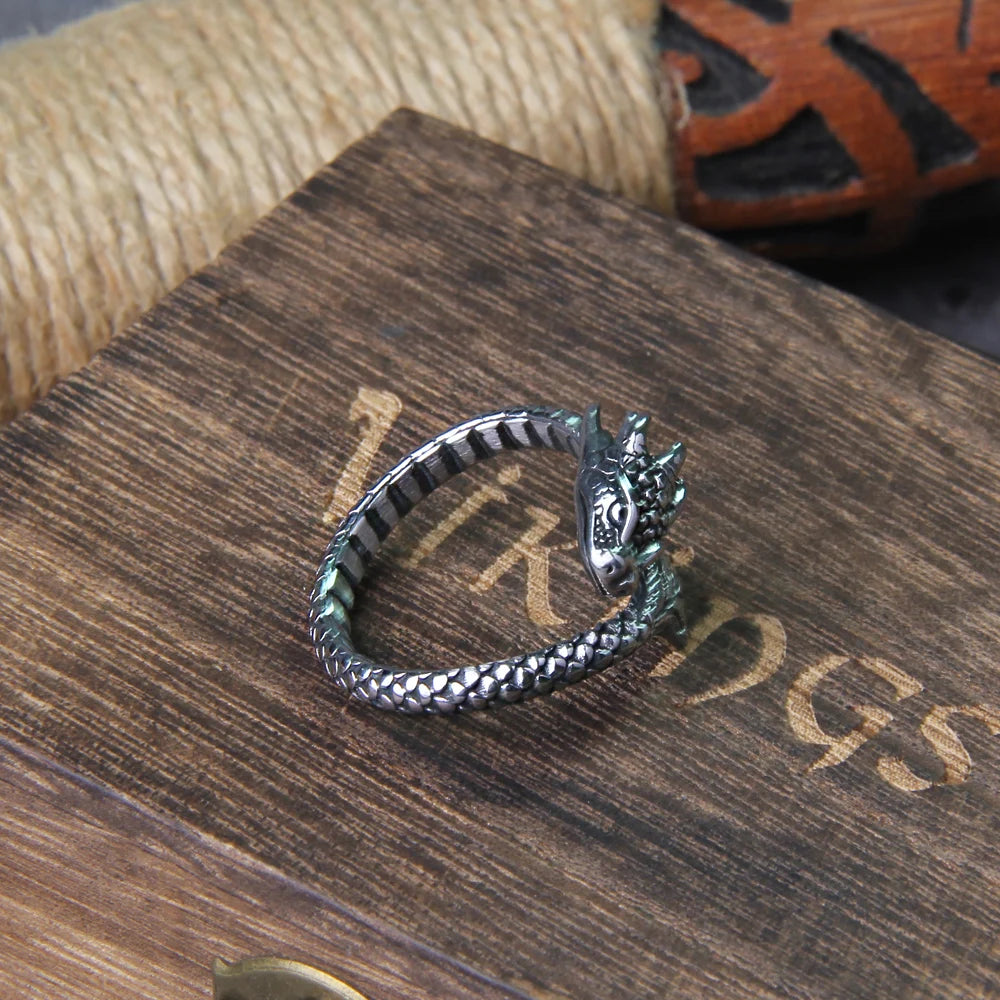 High One’s Fury - Draconic Norse Ring