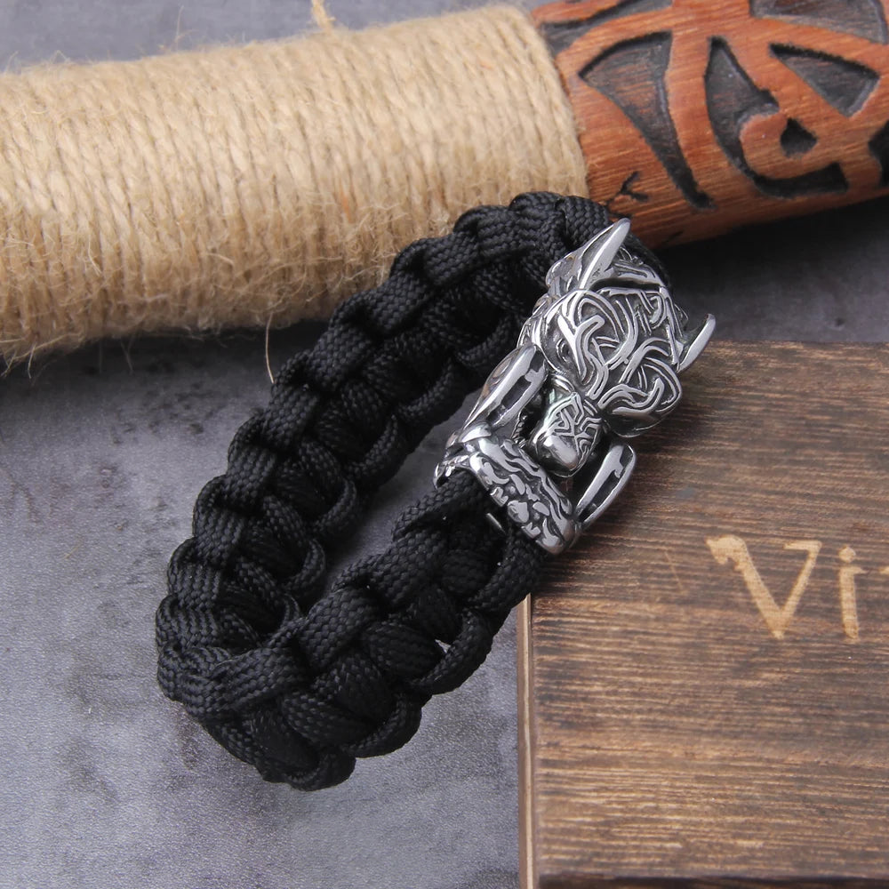Fenrirs' Light - Woven Corded Viking Bracelet