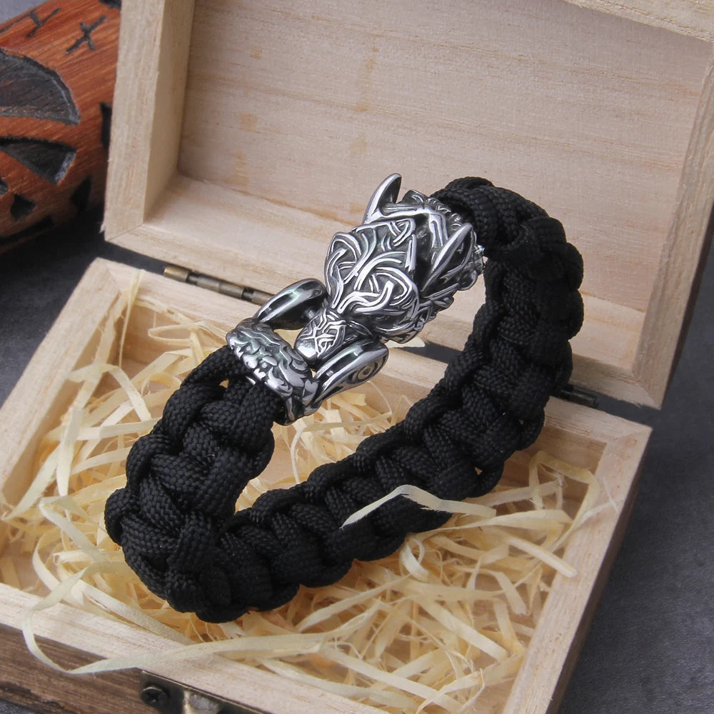Fenrirs' Light - Woven Corded Viking Bracelet