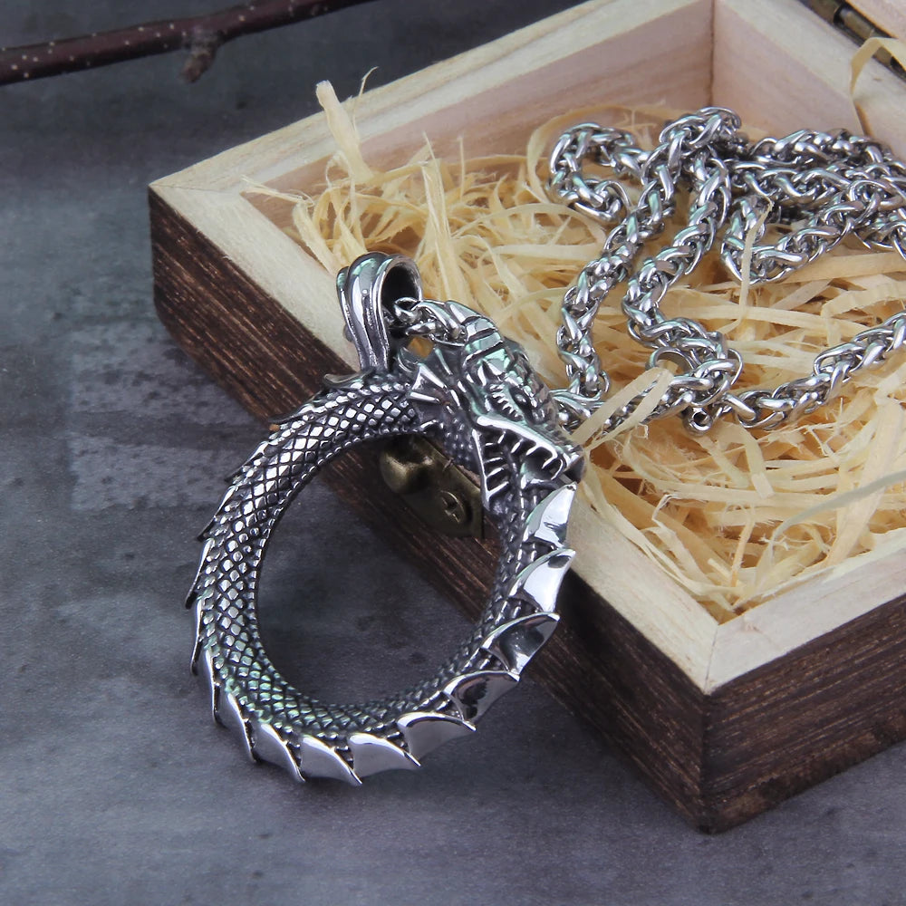Jörmungandr of Life - Nordic Tree of Life Spinning Pendant