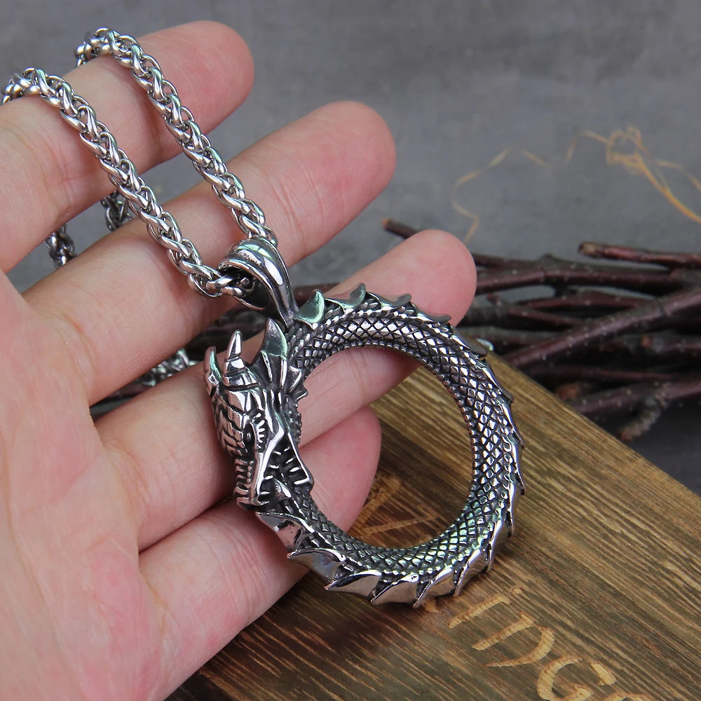 Jörmungandr of Life - Nordic Tree of Life Spinning Pendant