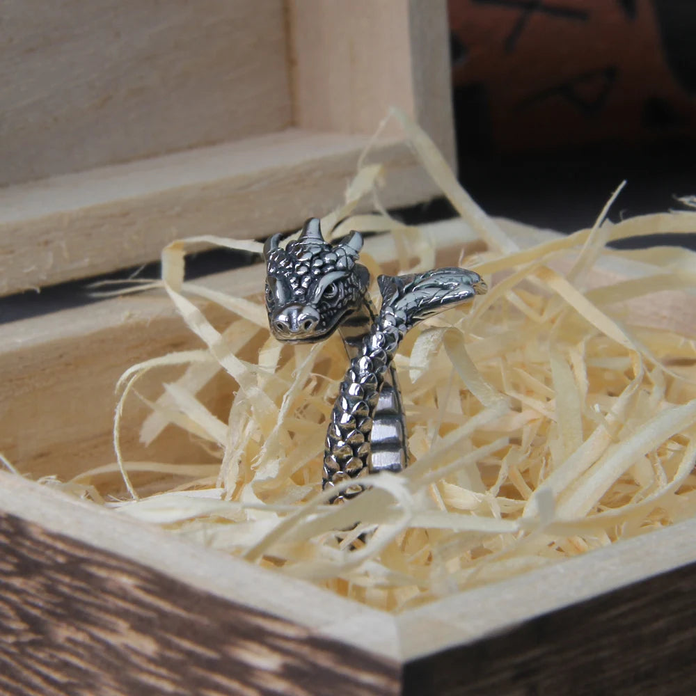 High One’s Fury - Draconic Norse Ring
