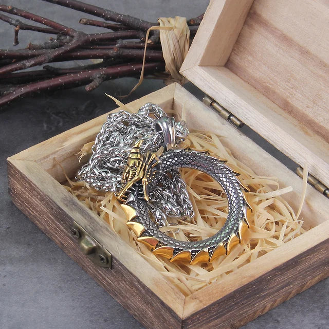 Jörmungandr of Life - Nordic Tree of Life Spinning Pendant