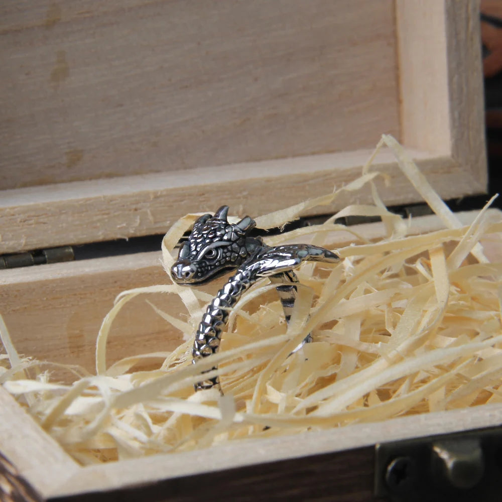 High One’s Fury - Draconic Norse Ring