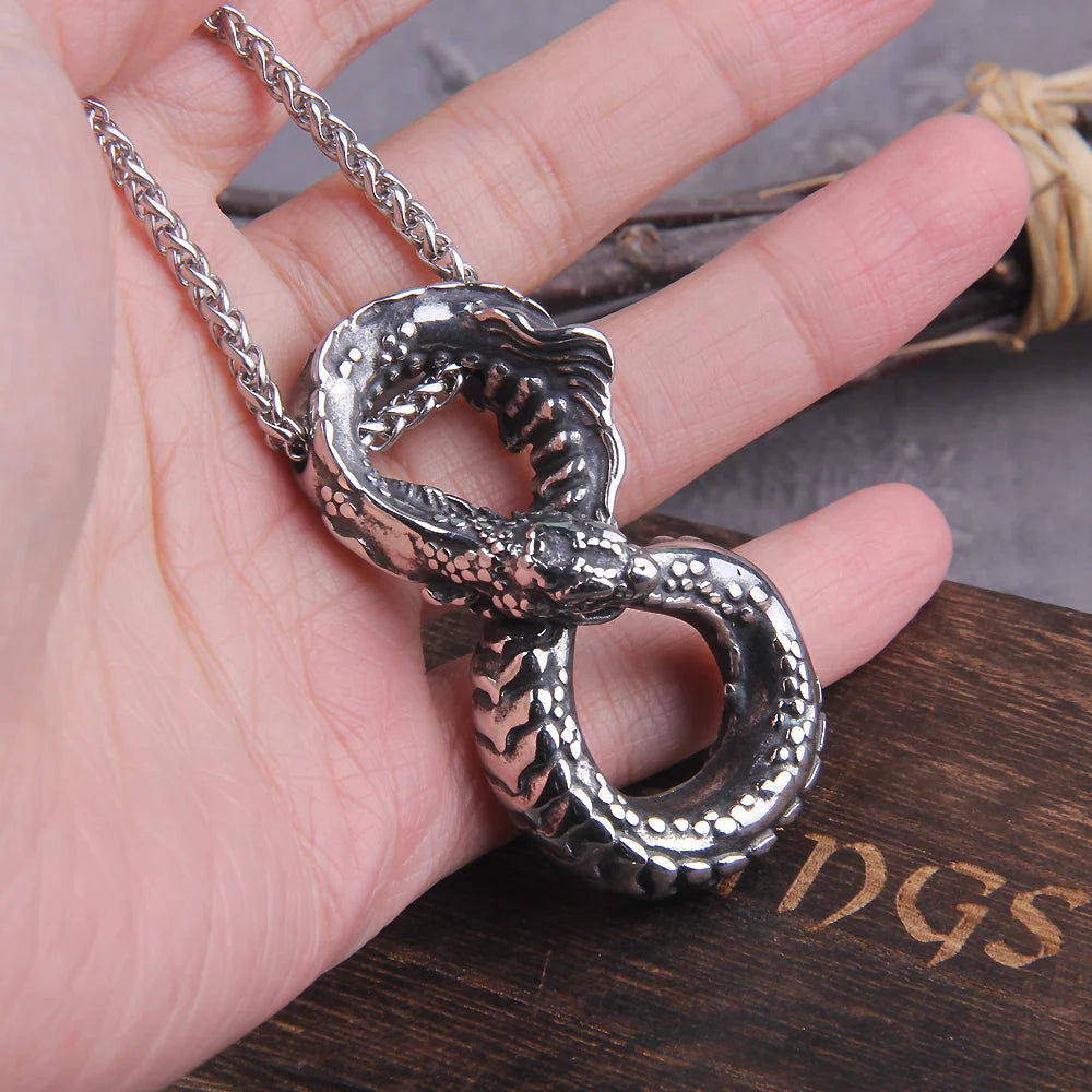 Eternal Devotion - Infinity Ouroboros Pendant