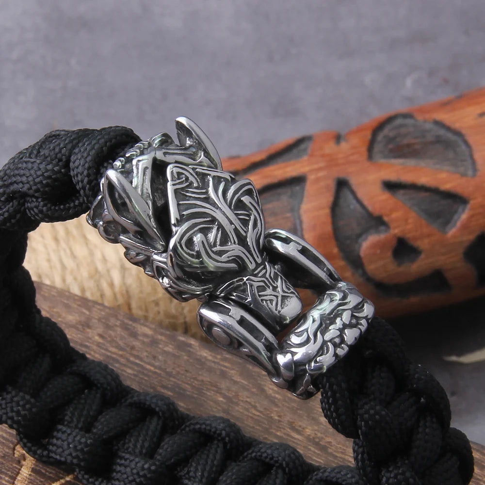 Fenrirs' Light - Woven Corded Viking Bracelet