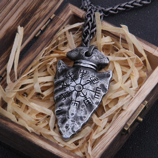 Aegishjalmur’s Guardian - Helm of Awe Arrowhead Pendant