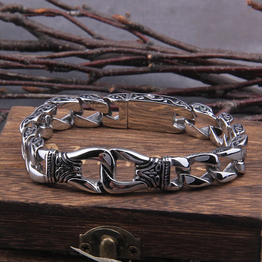 Storm-Forged Heritage - Stainless Steel Cuban Chain
