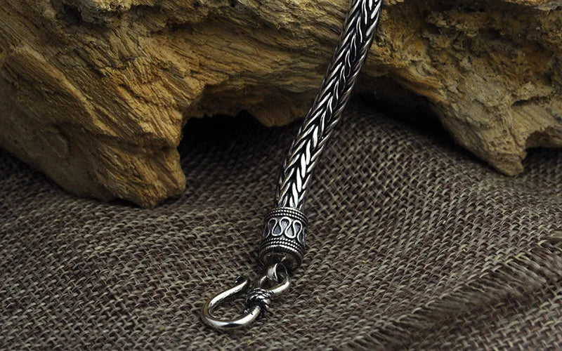 Woven Sterling Silver Nordic Bracelet