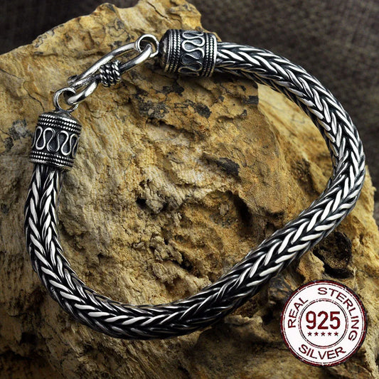 Woven Sterling Silver Nordic Bracelet