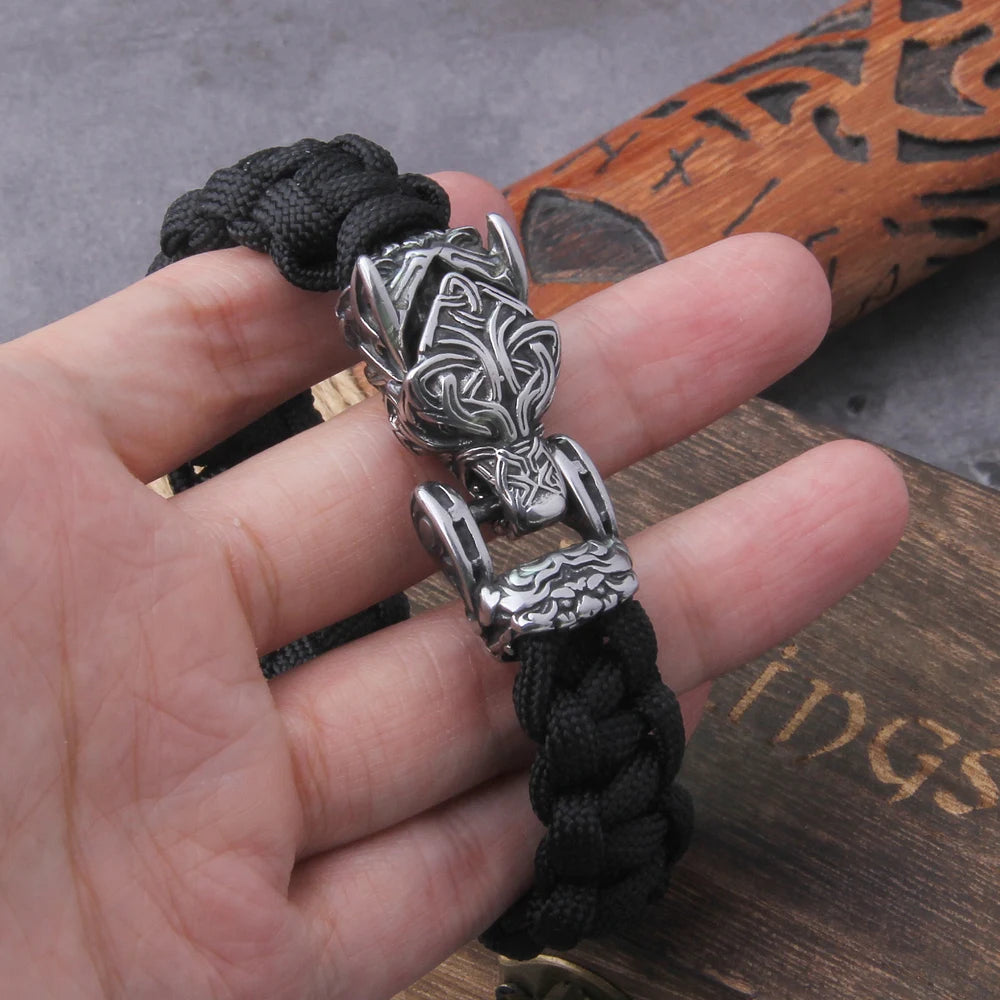 Fenrirs' Light - Woven Corded Viking Bracelet
