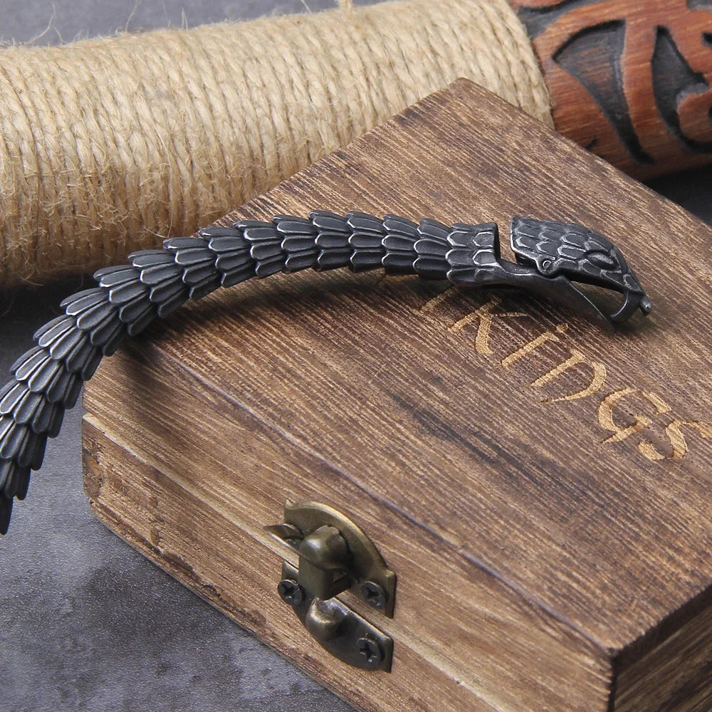 World Serpent’s Grip - Stainless Steel Jormungandr Bracelet