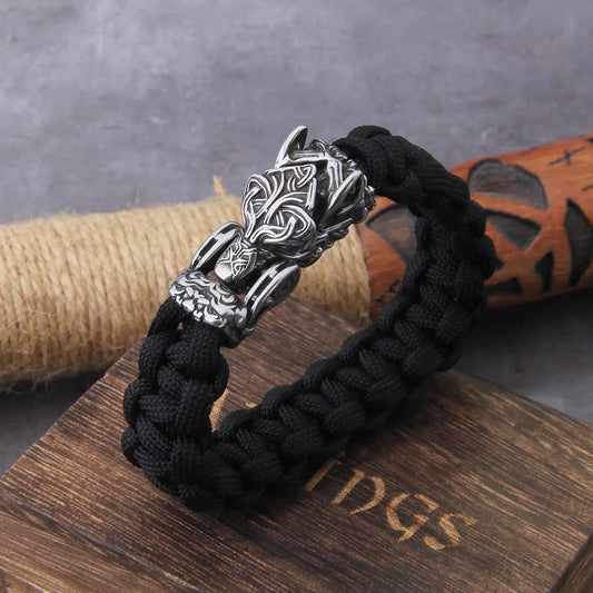 Fenrirs' Light - Woven Corded Viking Bracelet
